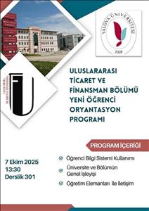 Yeni Öğrenci Oryantasyon Programı